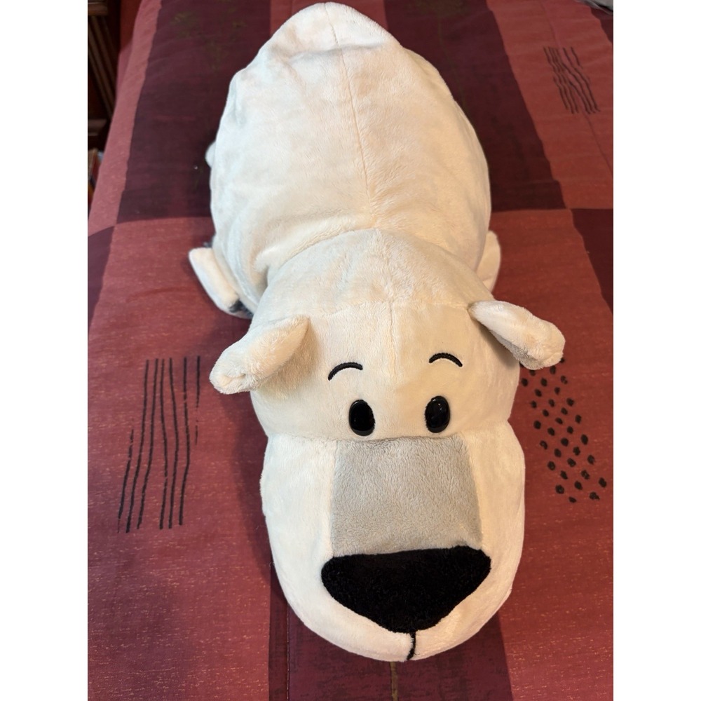 FlipaZoo Plush Pillow  2-in-1 Husky Transforming To Polar Bear 18"